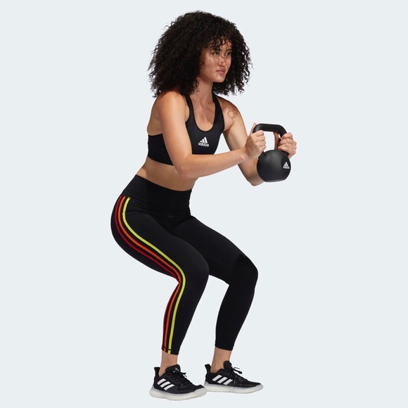 Adidas Pride 3-Stripes 7/8 Leggings - Picture 4 of 14